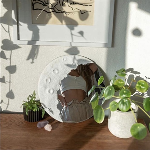 Boho Decorative Moon Crescent Mirror Celestial NWT - Picture 4 of 7